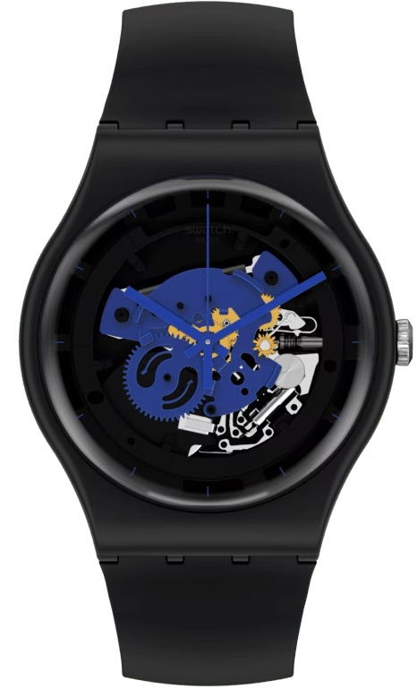 Swatch So32b109 Time To Blue Big Kol Saati