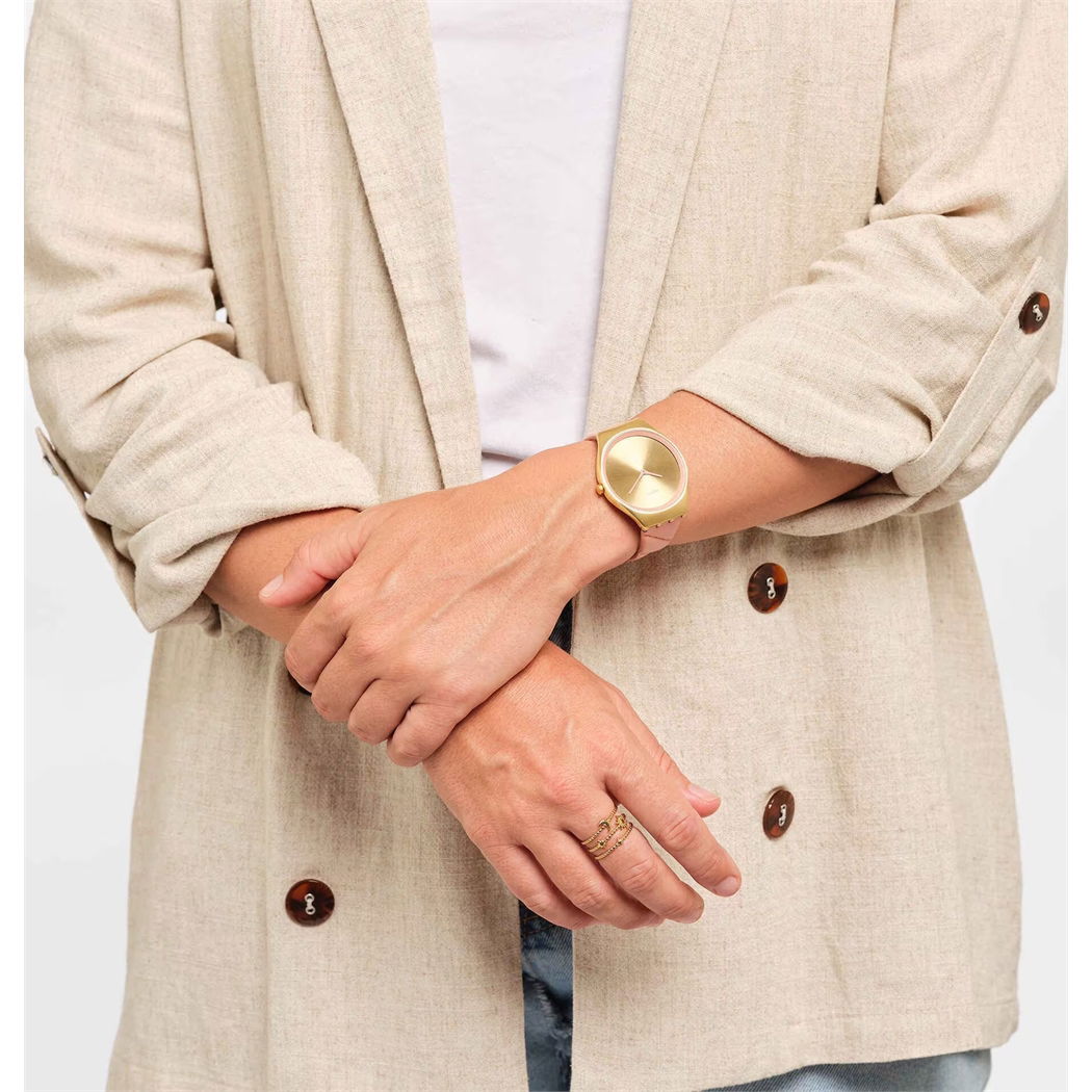 Swatch Syxg114 BLUSH QUILTED Kol Saati