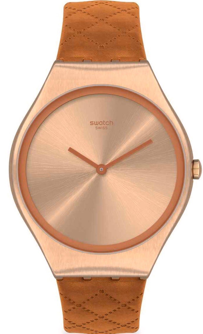Swatch Syxg115 BROWN QUILTED Kol Saati