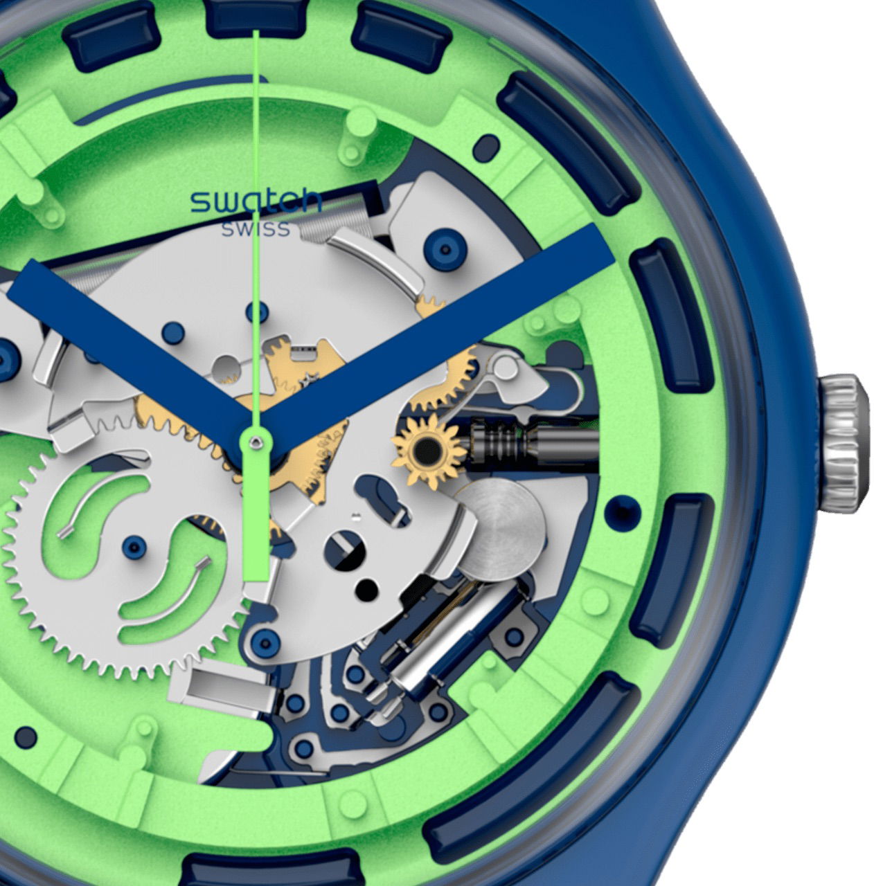 Swatch Suon147 GREEN ANATOMY