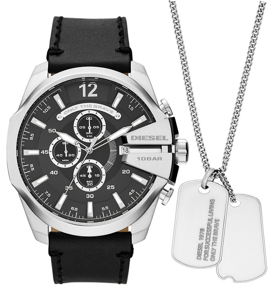 Diesel Dz4559 Erkek Kol Saati ve Kolye