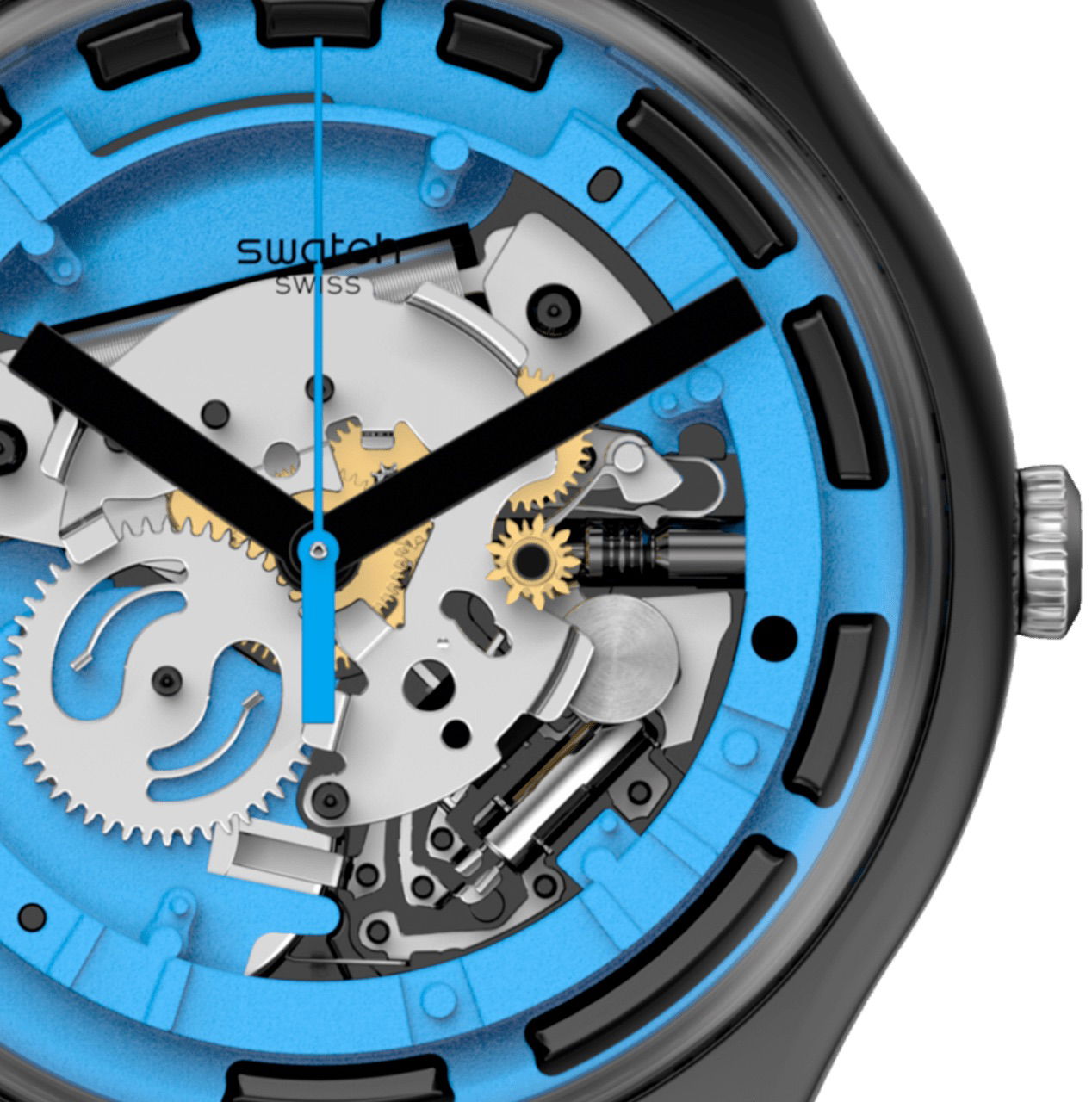 Swatch Suob187 BLUE ANATOMY Kol Saati