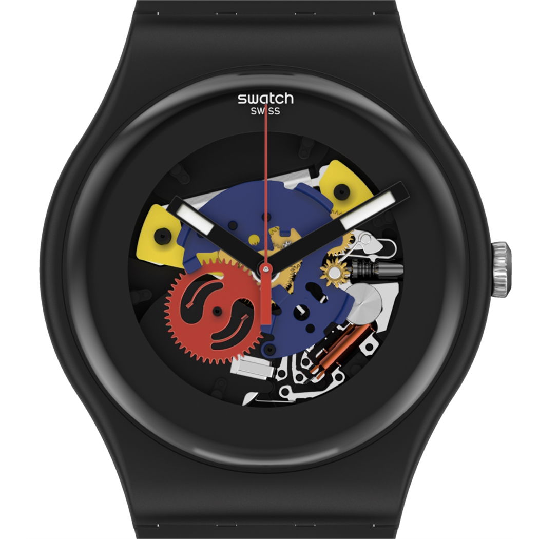 Swatch So29b107 BLACK LACQUERED AGAIN