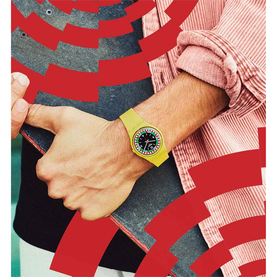 Swatch So31j400 YEL_RACE Kol Saati