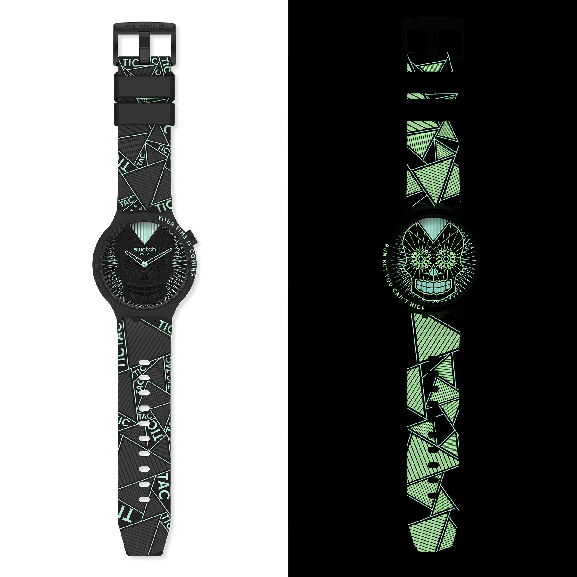 Swatch Sb01b129 RUN BUT YOU CAN'T HIDE