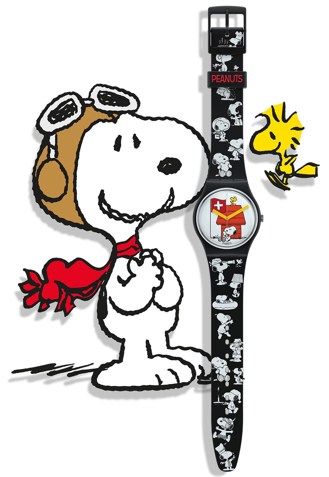 Swatch So28z107 PEANUTS GRANDE BRACCHETTO