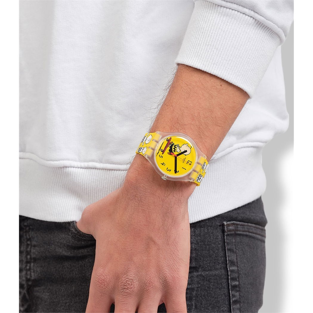 Swatch So29z101 PEANUTS POW WOW Kol Saati