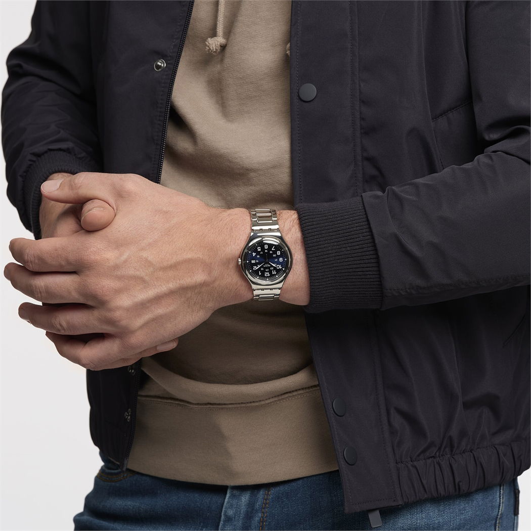 Swatch Irony Blue Boat Paslanmaz Çelik Mavi Saat Yws420gc