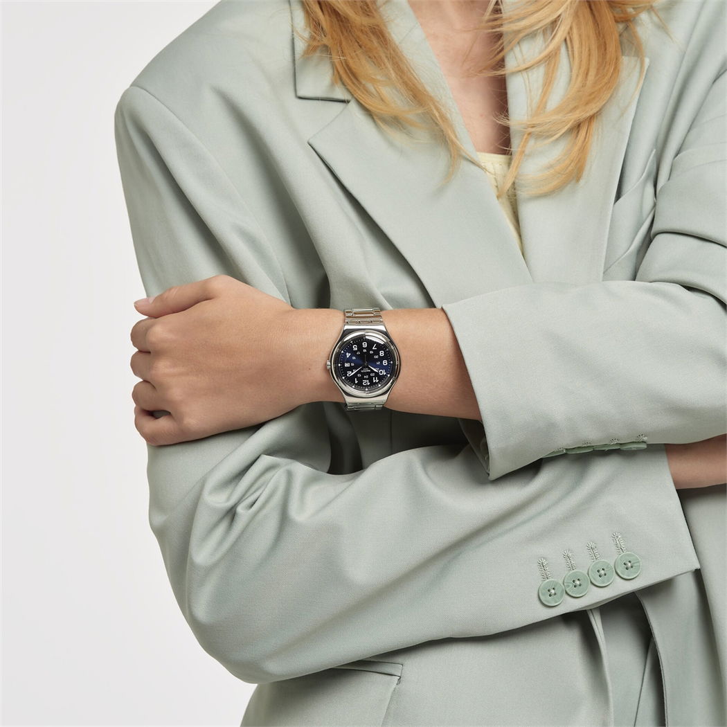 Swatch Irony Blue Boat Paslanmaz Çelik Mavi Saat Yws420gc