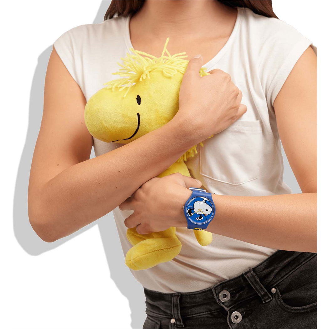 Swatch So29z106 PEANUTS HEE HEE HEE Kol Saati