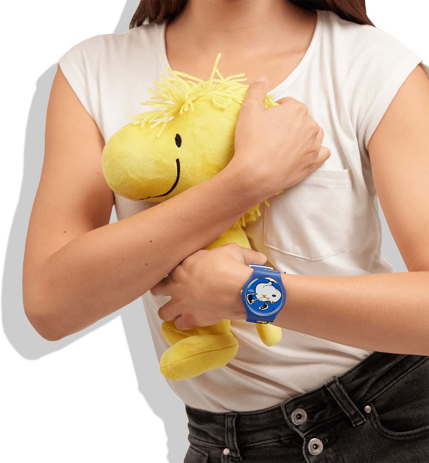 Swatch So29z106 PEANUTS HEE HEE HEE Kol Saati