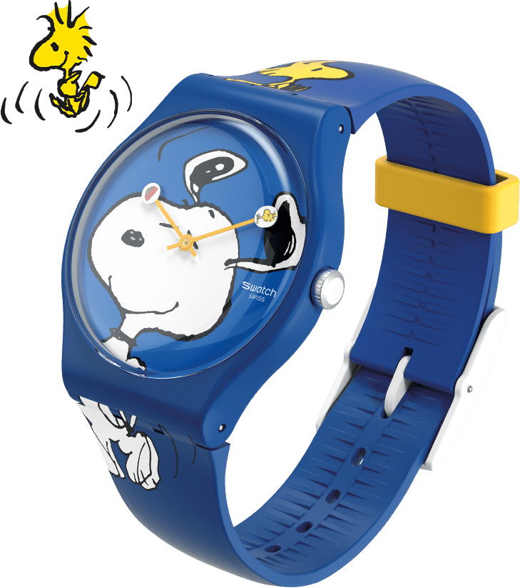 Swatch So29z106 PEANUTS HEE HEE HEE Kol Saati