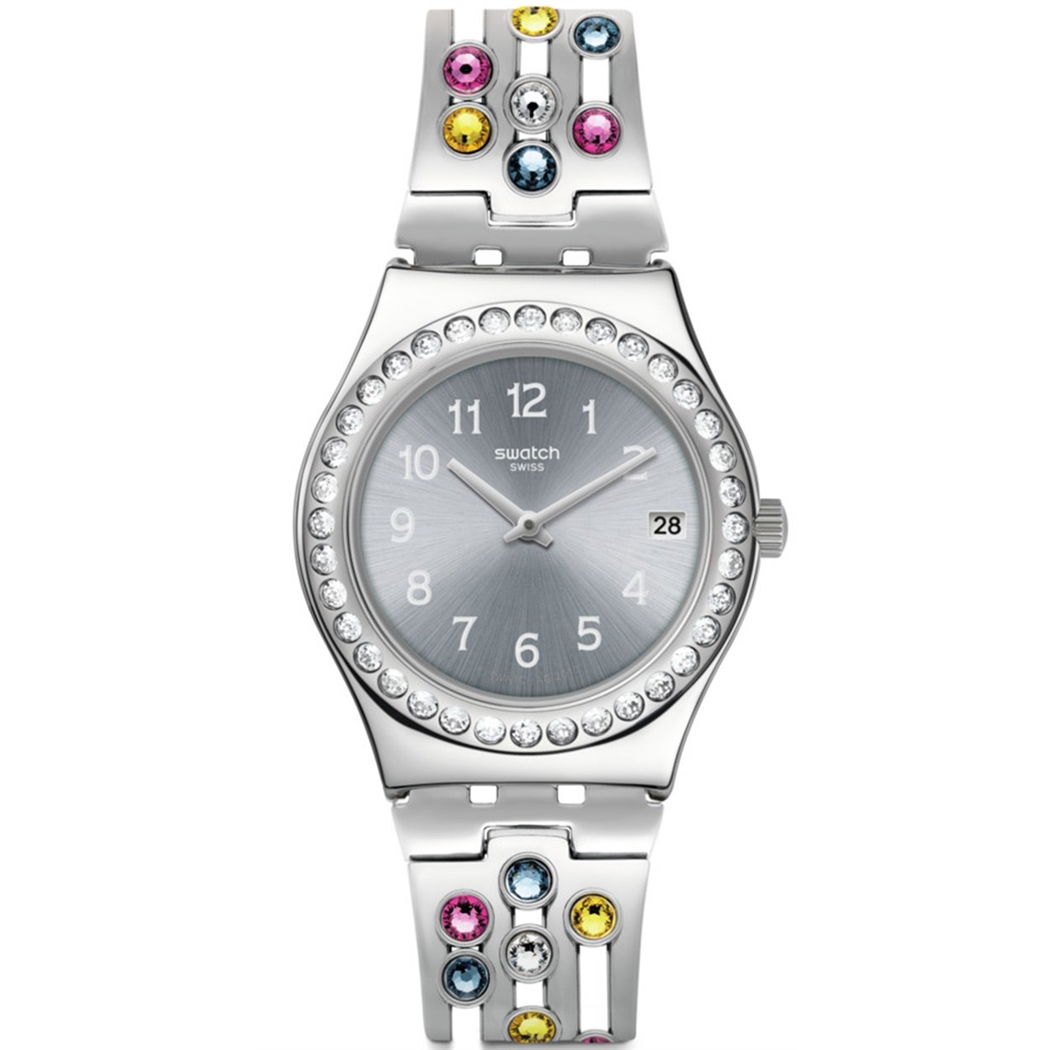 Swatch Yls463gd PRETTY IN WHITE RESTYLED