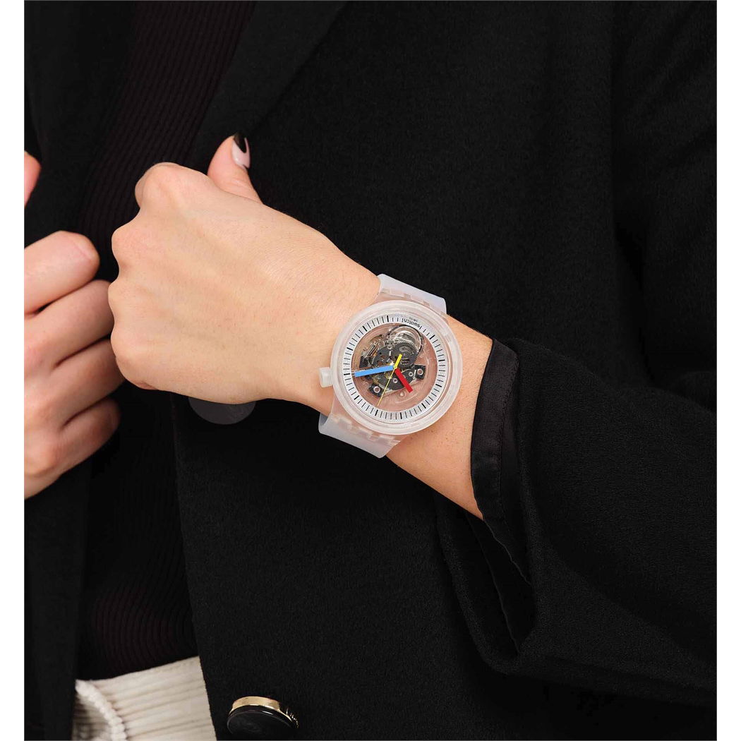 Swatch Sb01k100 CLEARLY BOLD Kol Saati