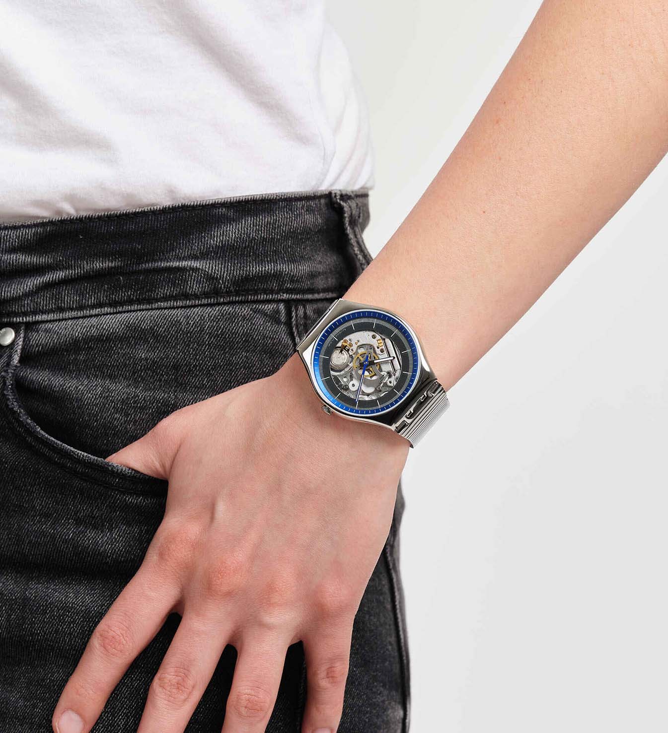 Swatch Ss07s116gg RINGING IN BLUE Kol Saati