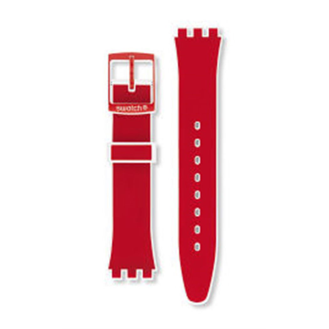 Swatch Kırmızı Silikon Kordon AGW705