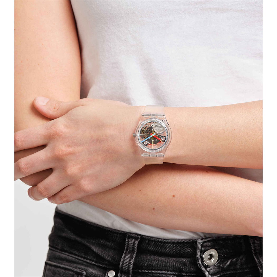 Swatch So28k100 CLEARLY GENT Kol Saati