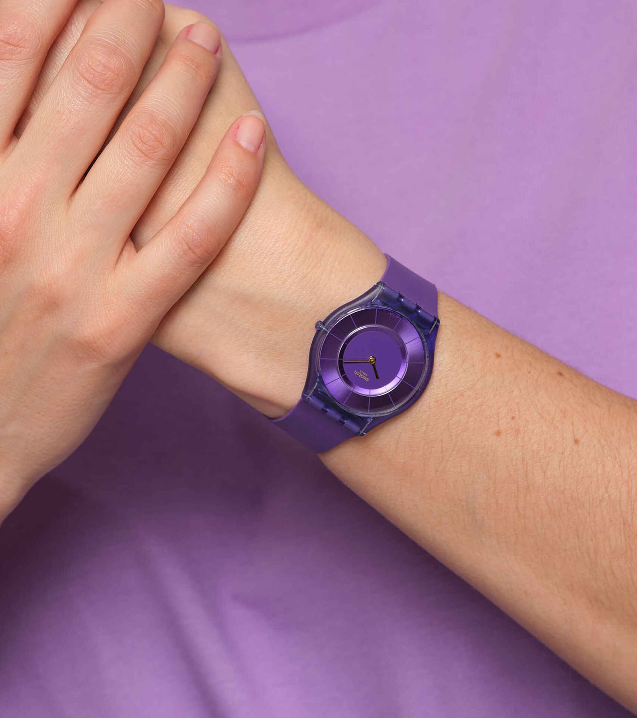 Swatch Ss08v103 PURPLE TIME Kol Saati