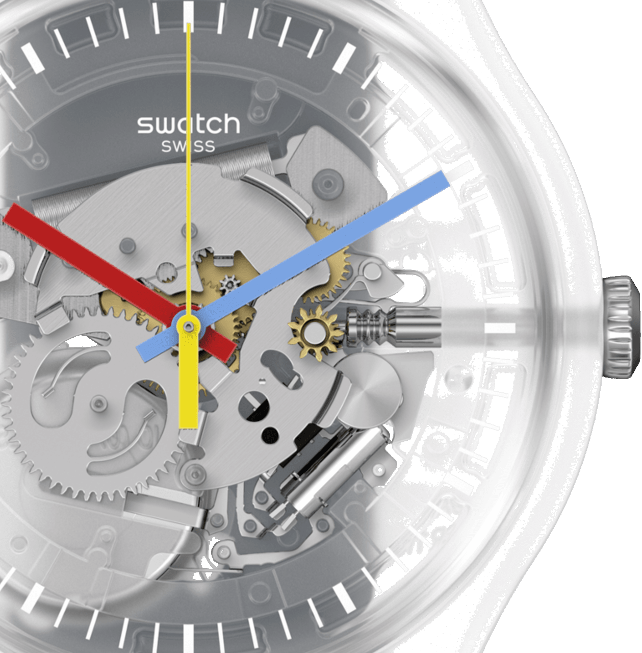 Swatch Suok157 CLEARLY BLACK STRIPED