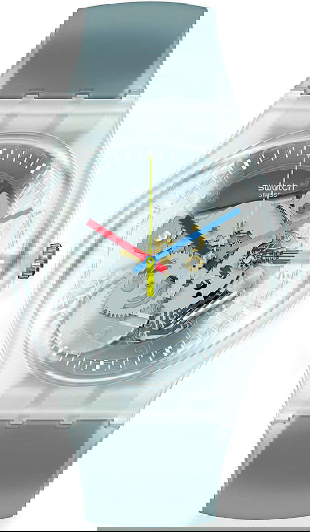 Swatch Suok157 CLEARLY BLACK STRIPED