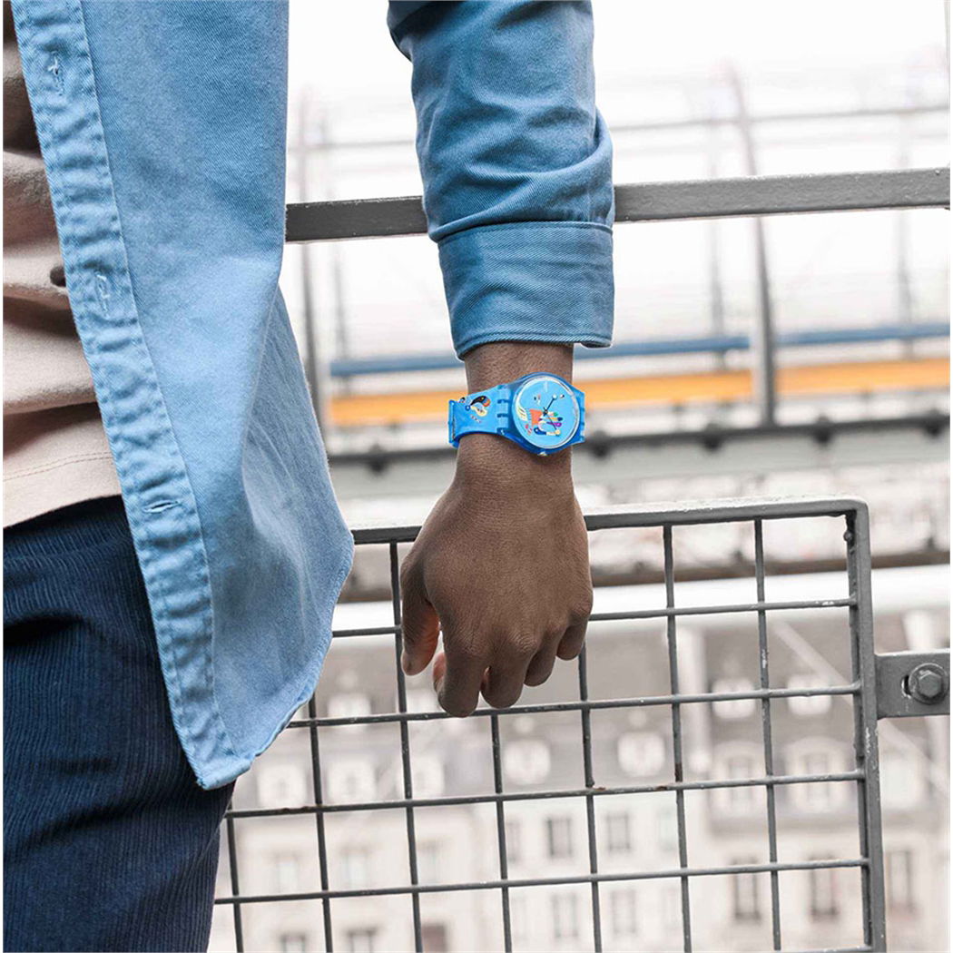Swatch Suoz342 BLUE SKY, BY VASSILY KANDINSKY
