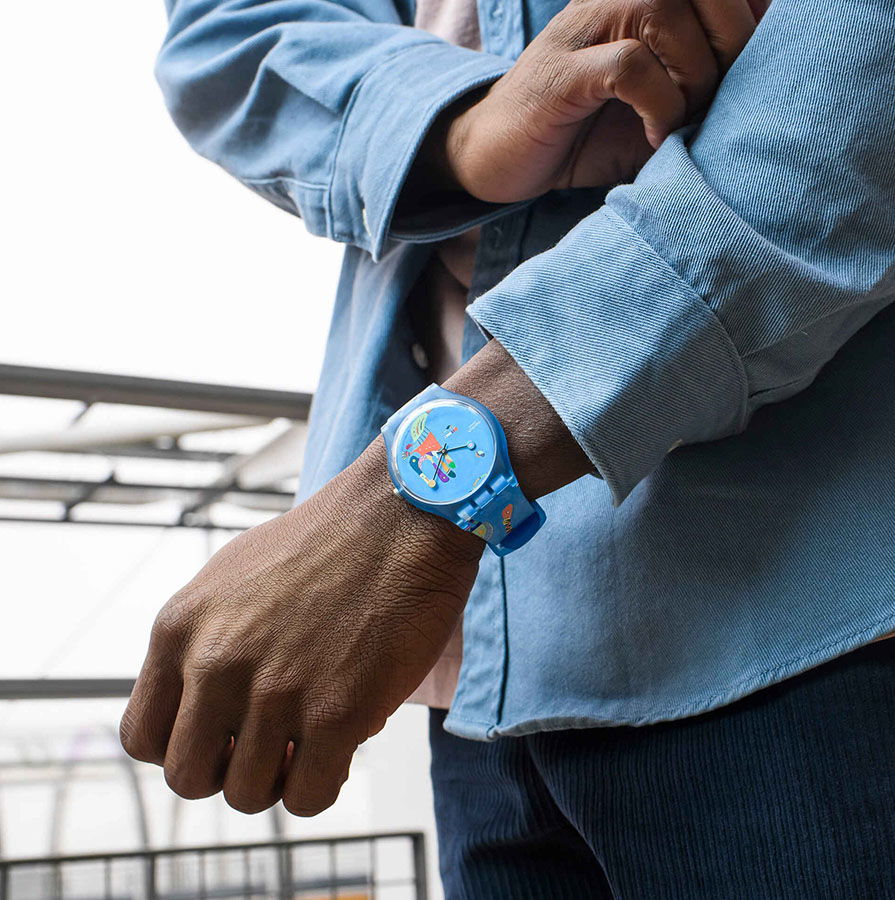 Swatch Suoz342 BLUE SKY, BY VASSILY KANDINSKY