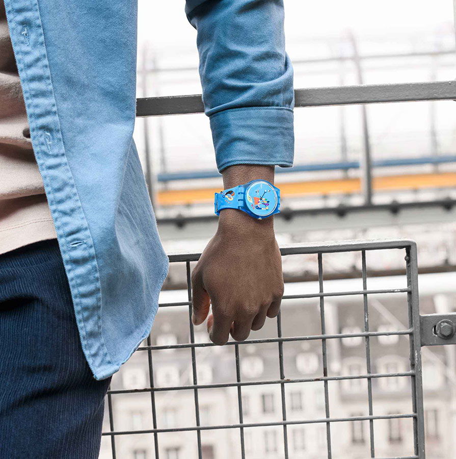 Swatch Suoz342 BLUE SKY, BY VASSILY KANDINSKY