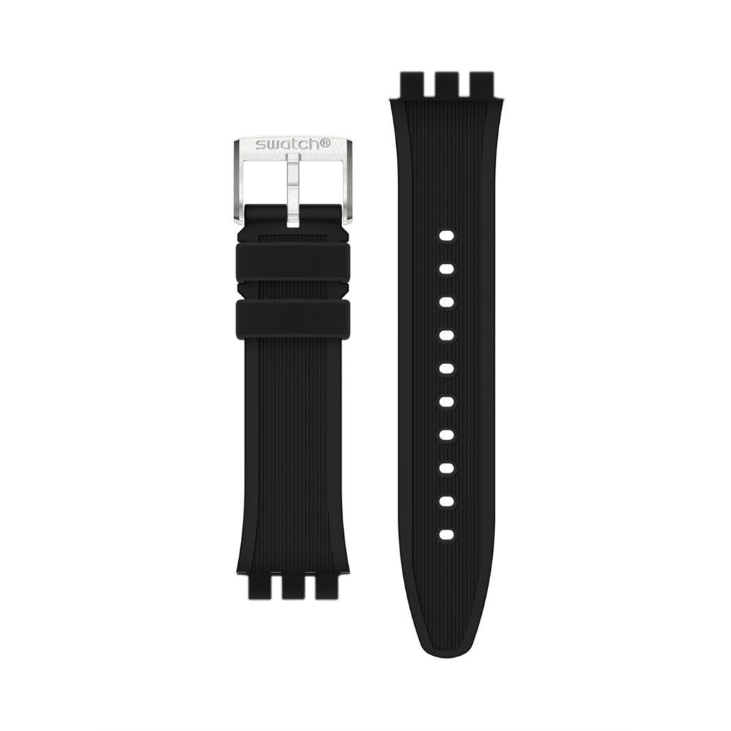 Swatch Siyah Silikon Kordon Sistem51 Irony Ayıs431