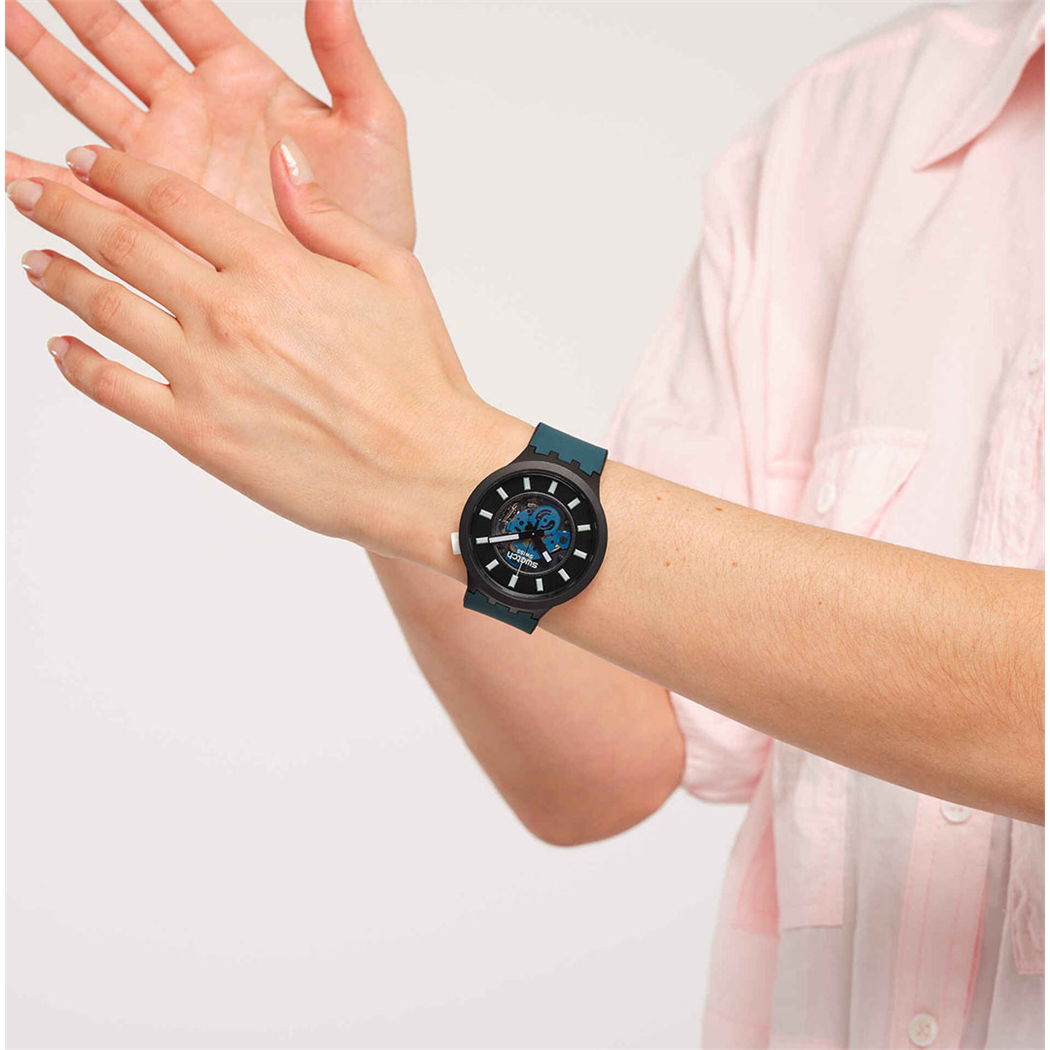 Swatch Sb03b107 NIGHT TRIP Erkek Kol Saati