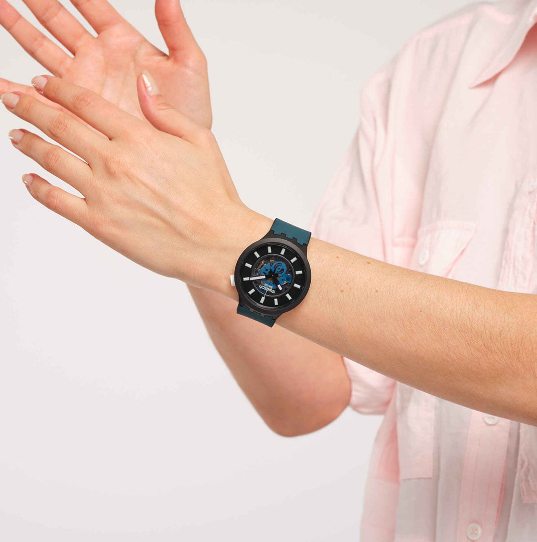 Swatch Sb03b107 Night Trip Erkek Kol Saati