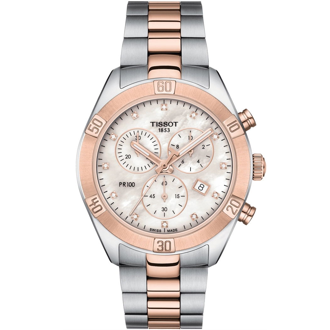 Tissot PR 100 Sport Chic 38mm T1019172211600 - Kadın Kol Saati (T101.917.22.116.00)