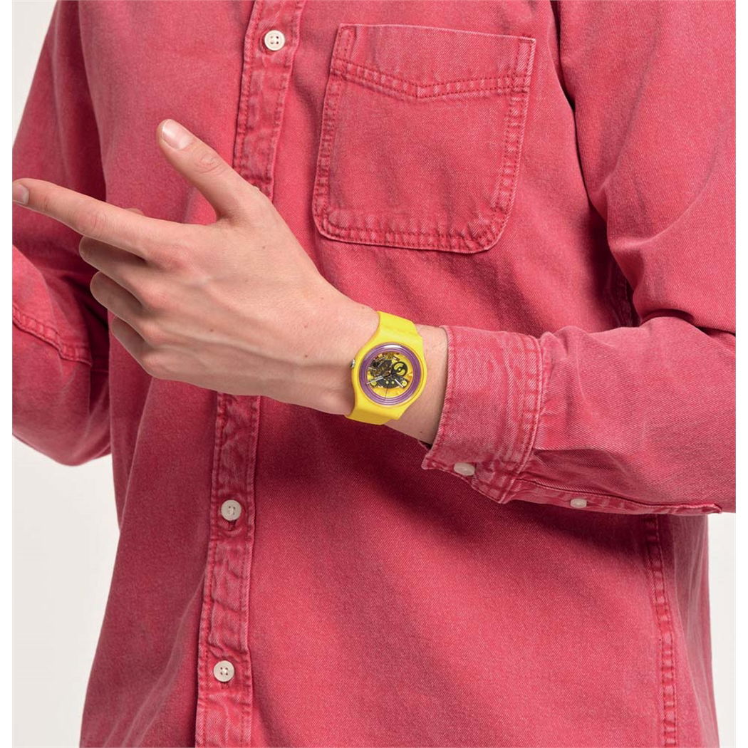 Swatch So29j100 PURPLE RINGS YELLOW