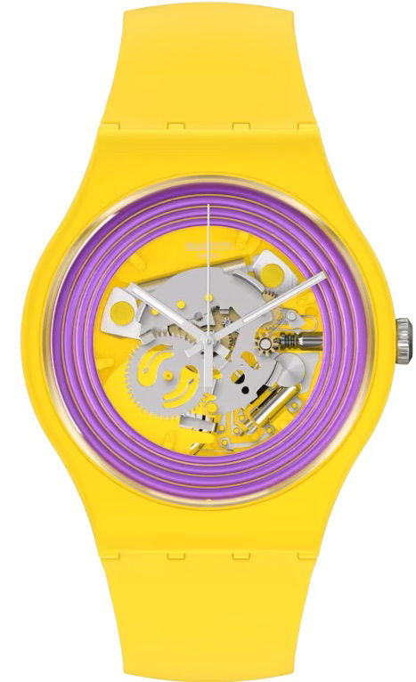 Swatch So29j100 PURPLE RINGS YELLOW