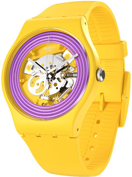 Swatch So29j100 PURPLE RINGS YELLOW