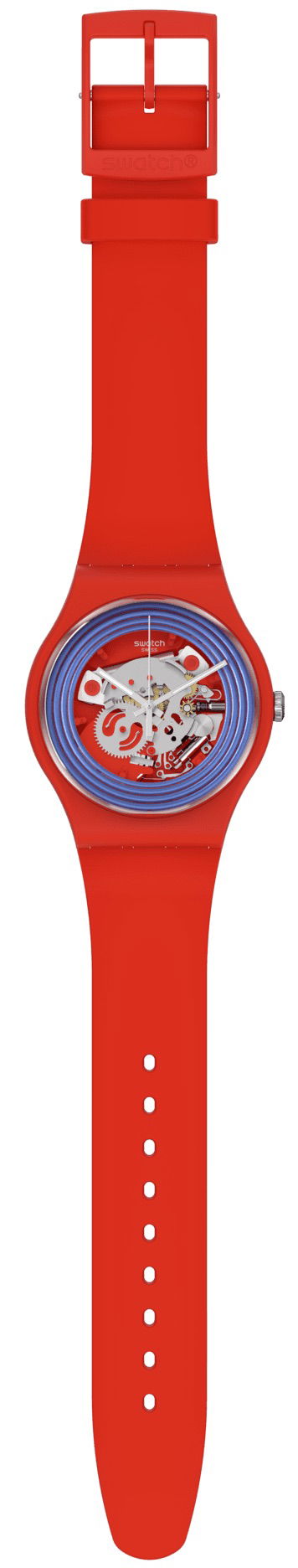 Swatch So29r103 Blue Rings Red Kol Saati