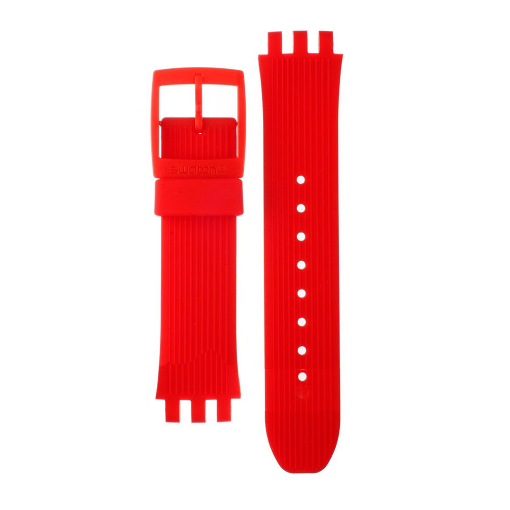 Swatch Kırmızı Silikon Kordon Asuır400