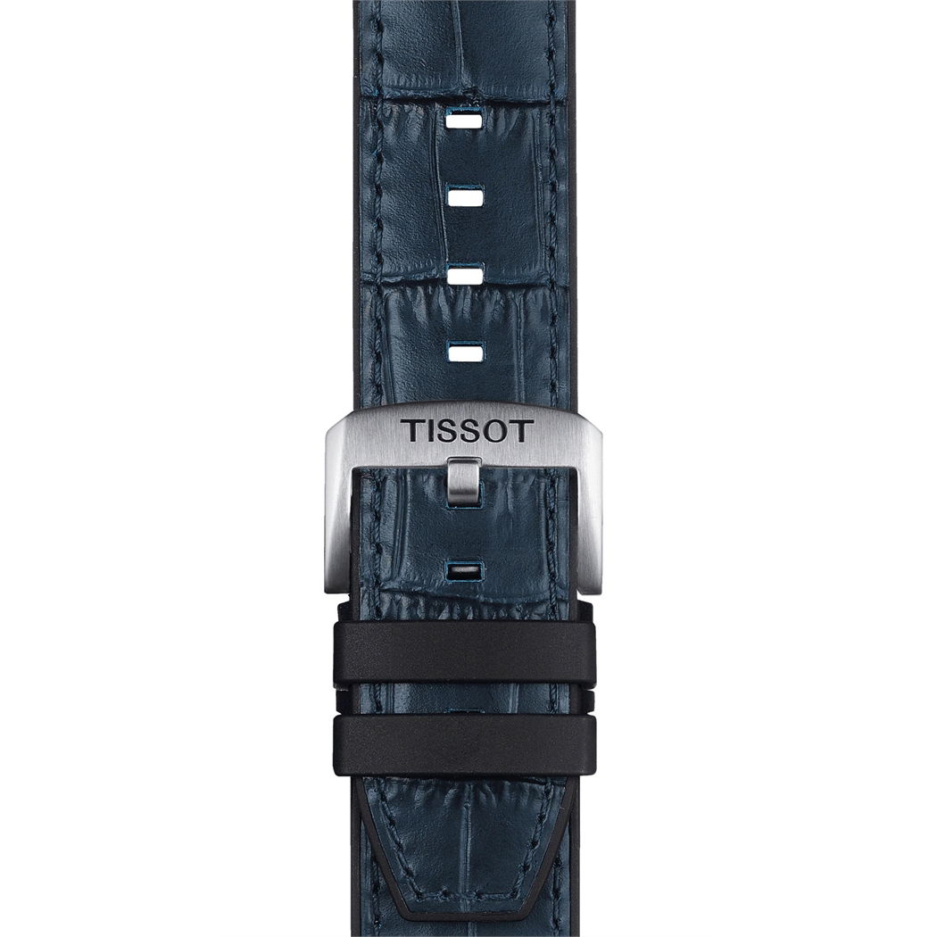 Tissot Orijinal Mavi Deri/Kauçuk Kayış (22 mm) T852.046.765