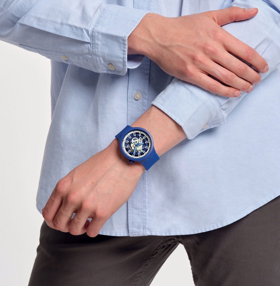 Swatch Sb01n102 Iswatch Blue Erkek Kol Saati