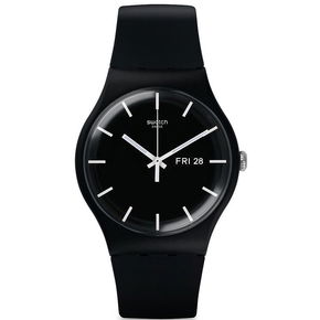 Swatch So29b704 MONO BLACK AGAIN Kol Saati