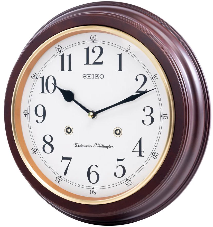 Seiko Clock Qxh202z Ahşap Müzikli Çift Zilli Duvar Saati