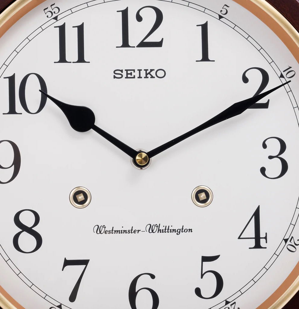 Seiko Clock Qxh202z Ahşap Müzikli Çift Zilli Duvar Saati