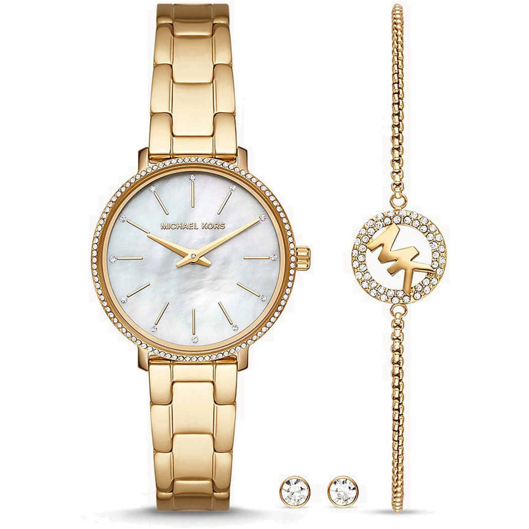 Michael Kors Mk1065set Kadın Saat Bileklik Ve Küpe Set