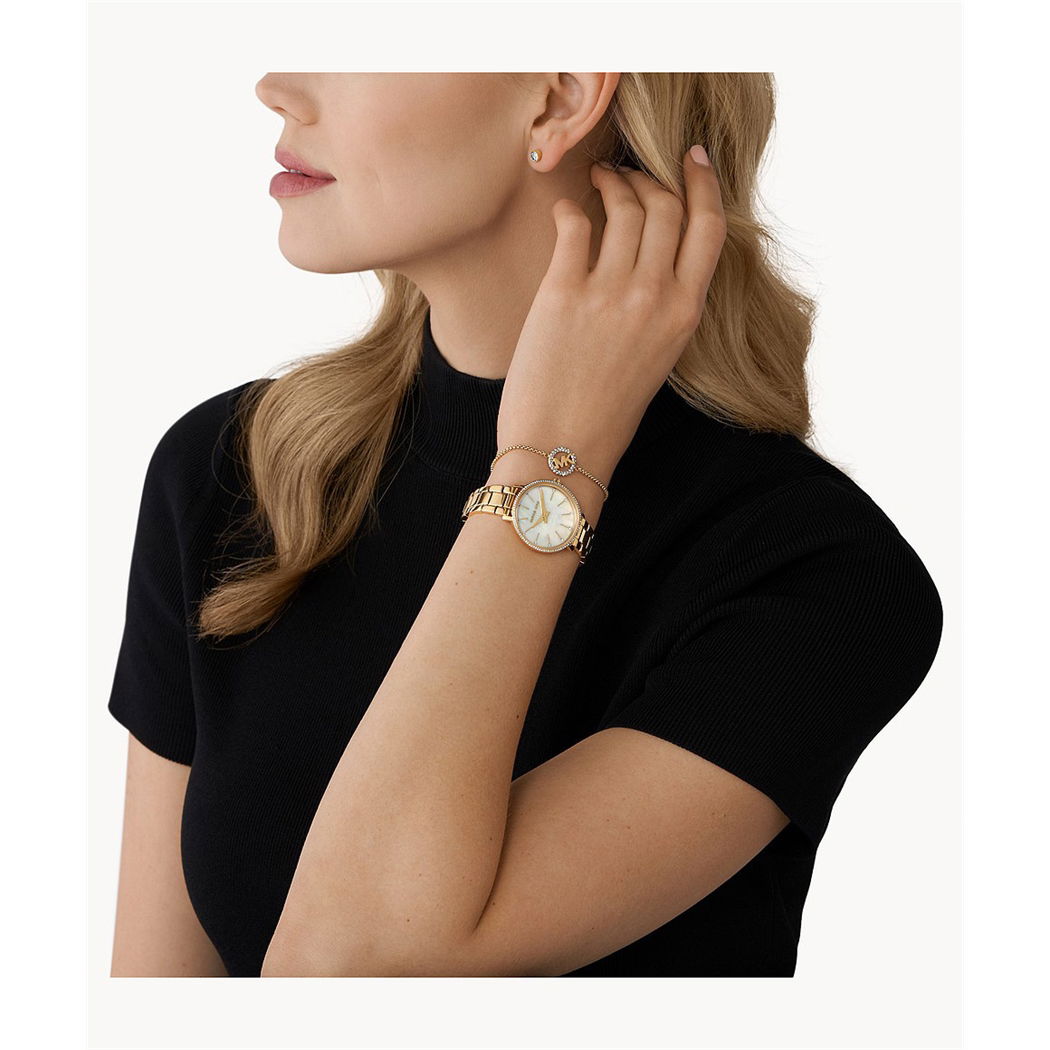Michael Kors Mk1065set Kadın Saat Bileklik Ve Küpe Set