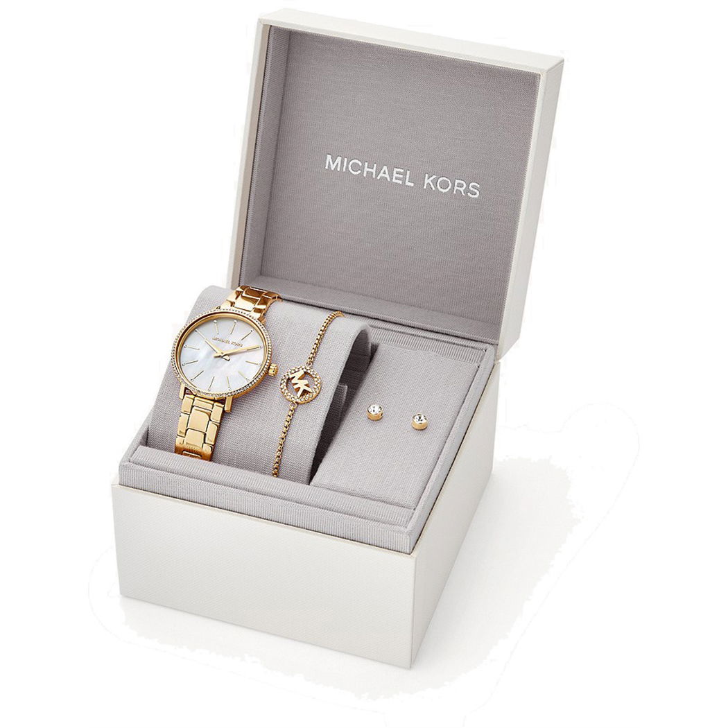 Michael Kors Mk1065set Kadın Saat Bileklik Ve Küpe Set