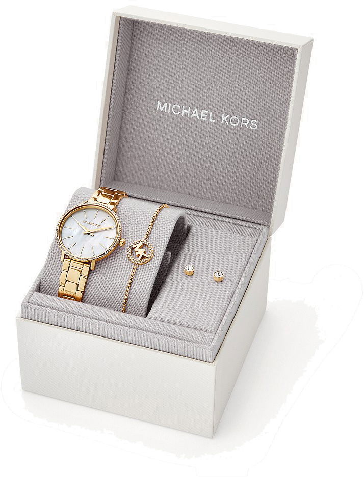Michael Kors Mk1065set Kadın Saat Bileklik Ve Küpe Set