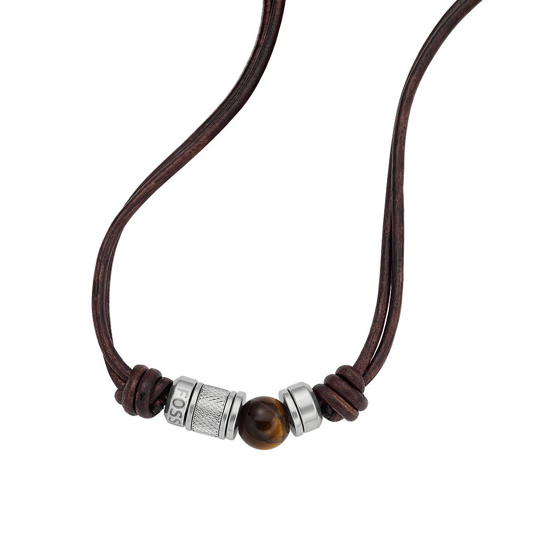 Fossil Jf04204-040 Erkek Deri Kolye