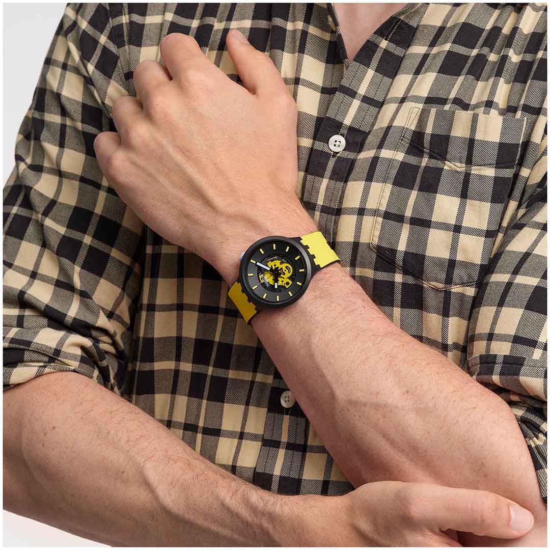 Swatch Sb03b109 MUSTARD SKIES Kol Saati