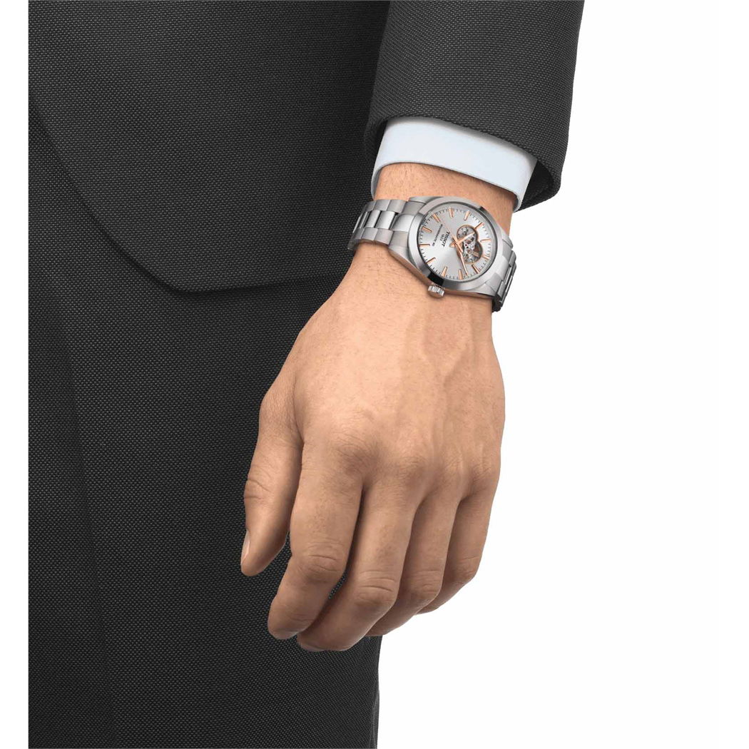 Tissot Gentleman Open Heart 40mm T1274071103101 - Otomatik Erkek Saati (T127.407.11.031.01)