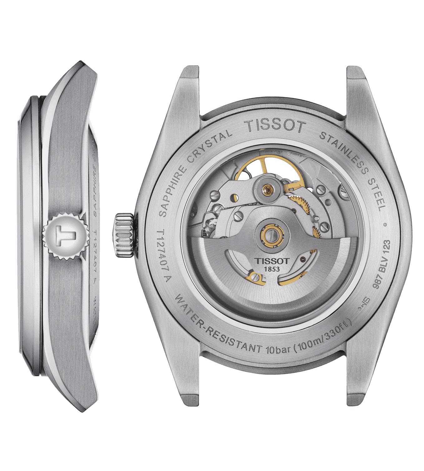 Tissot Gentleman Open Heart 40mm T1274071103101 - Otomatik Erkek Saati (T127.407.11.031.01)