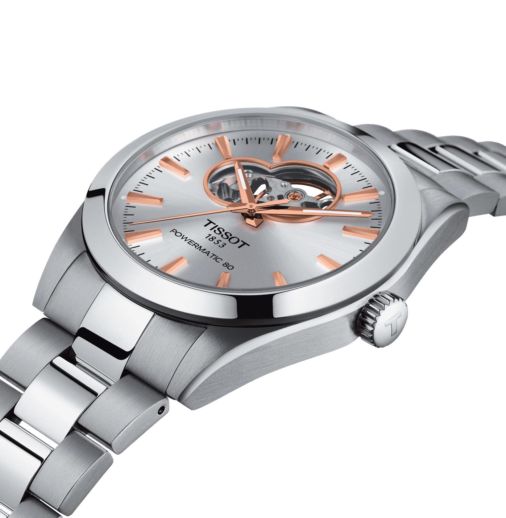 Tissot Gentleman Open Heart 40mm T1274071103101 - Otomatik Erkek Saati (T127.407.11.031.01)
